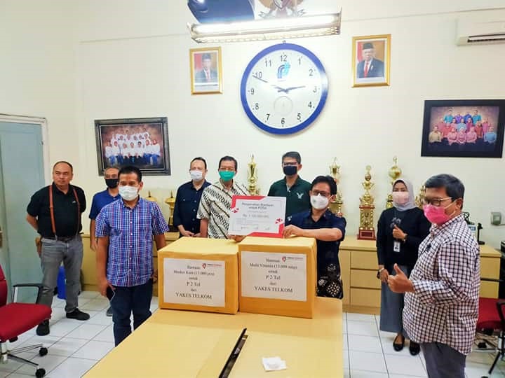 1 Miliar Lebih Bantuan Sinergi Dapen Telkom, Yakes Telkom, dan Insan Telkom untuk Pencegahan Covid-19 kepada P2TEL